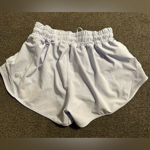 Lululemon: Light Blue Hotty Hot Low Rise Lined Shorts 2.5